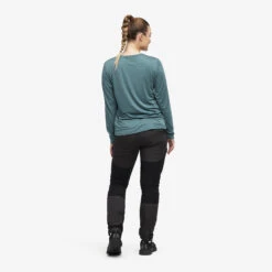Vagabond Long Sleeve Tee Women Ocean Teal -Truefit Wear Shop 07eb41c3 8610 4cac 8bb0 ac61dc726cad