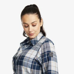 Flannel Shirt Women Moonlit Ocean/Blueberry -Truefit Wear Shop 225fffe4 60d8 4f93 81fa 277fd38e4b1d