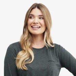 Vagabond Long Sleeve Tee Women Anthracite Melange -Truefit Wear Shop 2975c5a6 bb46 4aa1 87fb 72927f230096