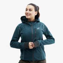 Trekker Hoodie Women Teal