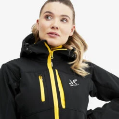 Hiball Jacket Women Black/Yellow -Truefit Wear Shop 4a1a73d8 f827 4e24 87e0 8ba28b2a8a1f