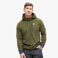 Trekker Hoodie Men Dark Olive