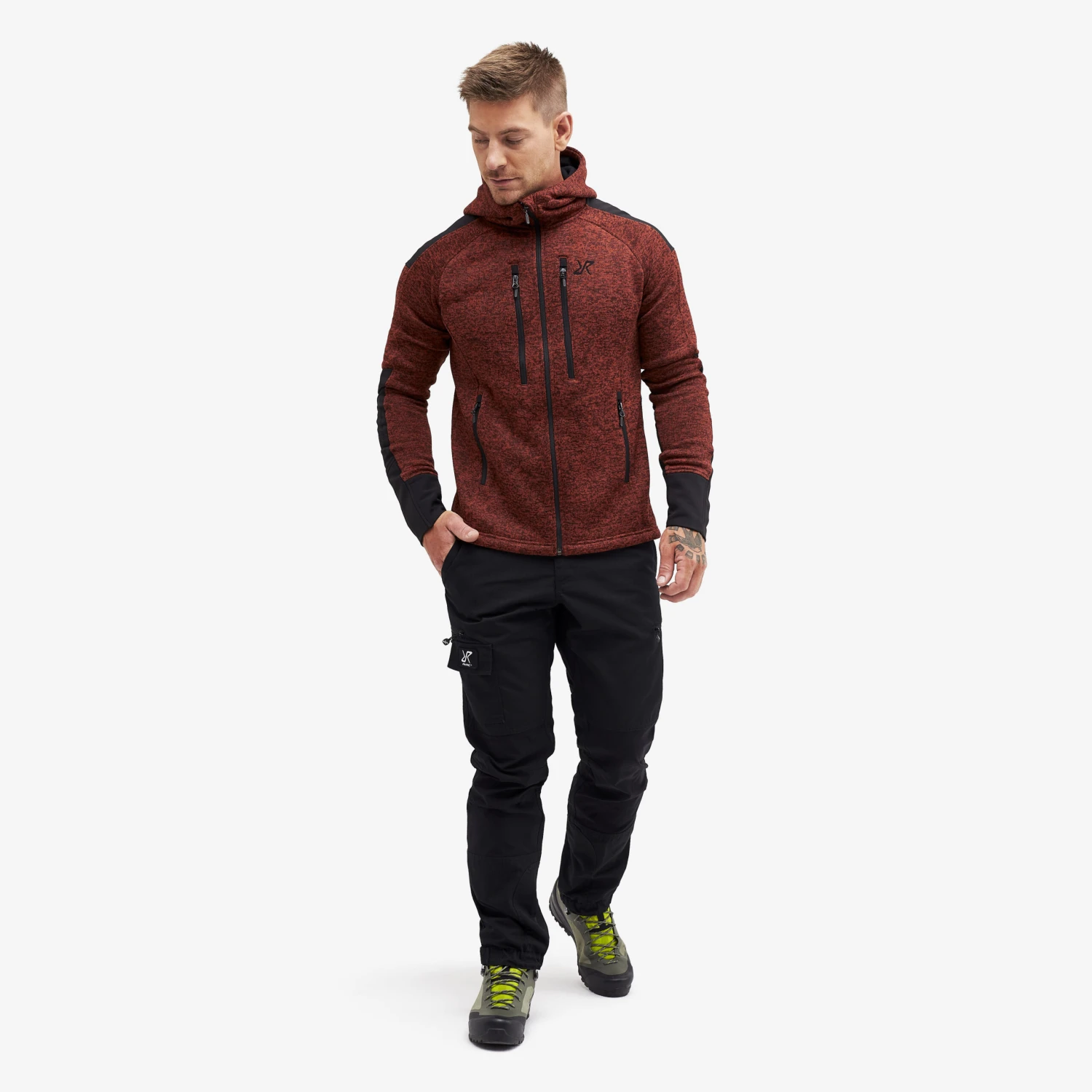 Tornado Hoodie Men Rusty Orange 4 Tornado Hoodie Men Rusty Orange - Image 2