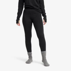 Waffle Baselayer Trousers Women Black