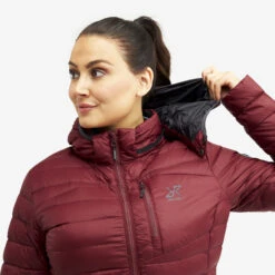 Helium Down Jacket Women Bison Red -Truefit Wear Shop 5dbcdb12 9333 4162 b7d8 72e3d90037dc