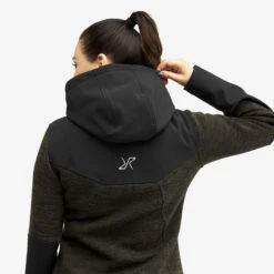 Wander Pro Wool Hoodie Women Dark Olive -Truefit Wear Shop 6414b684 4771 443a ab26 55c520d45378