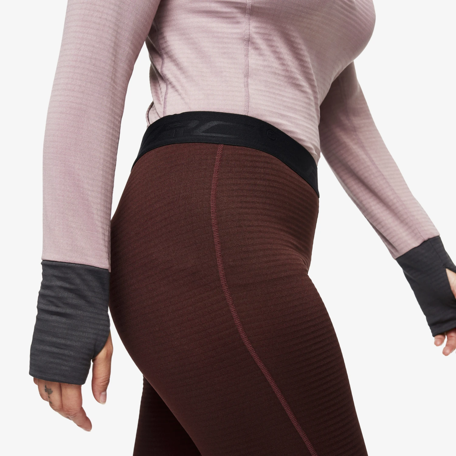 Hiball Waffle Base Layer Set Women Dusty Mauve 6 Hiball Waffle Base Layer Set Women Dusty Mauve - Image 4