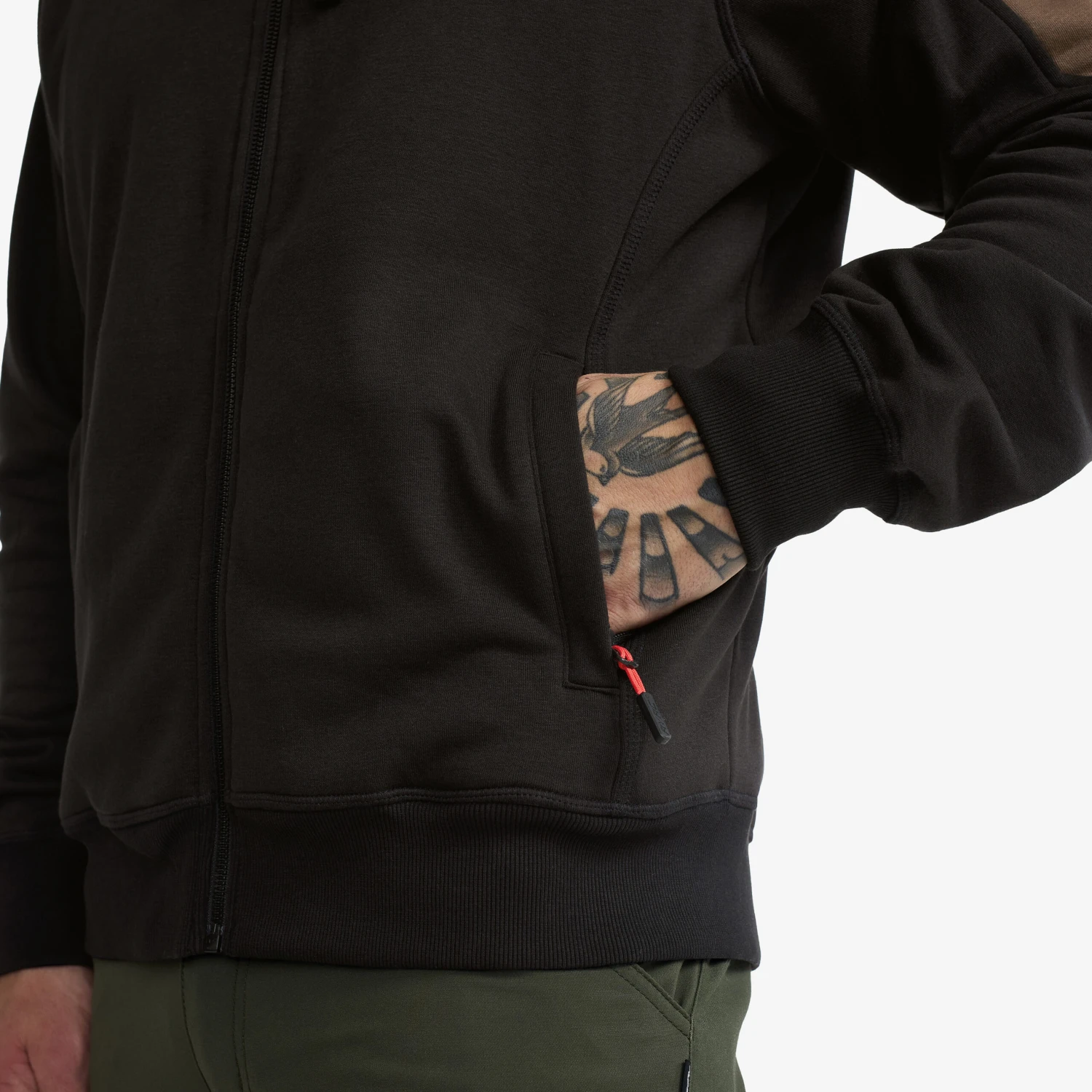 Pile Lined Hoodie Men Black 8 Pile Lined Hoodie Men Black - Image 6