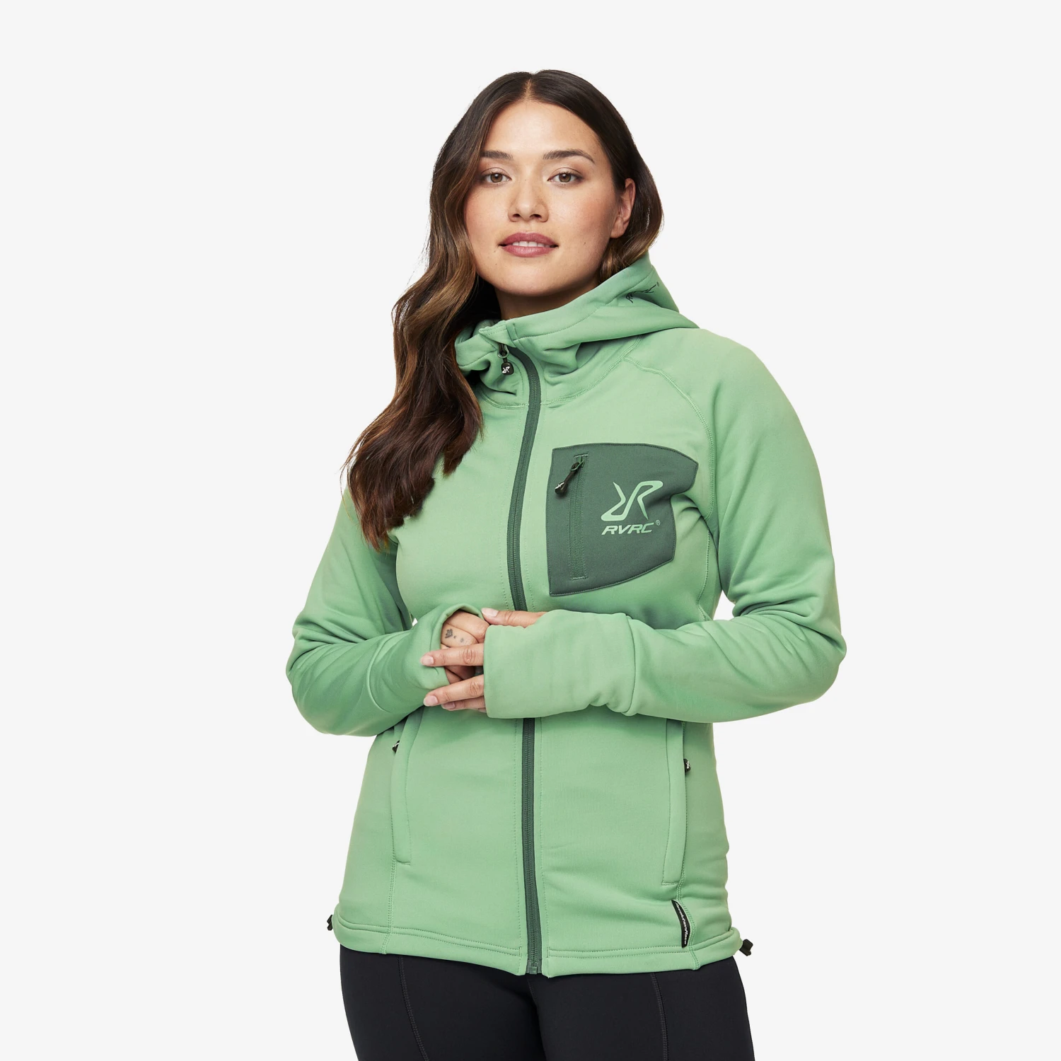 Illusion Hoodie Women Malachite Green 3 Illusion Hoodie Women Malachite Green