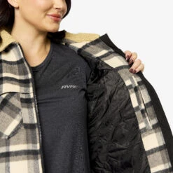 Lumber Jacket Women Tofu/Anthracite -Truefit Wear Shop b8365cdc e292 4796 a548 35d09b46e342