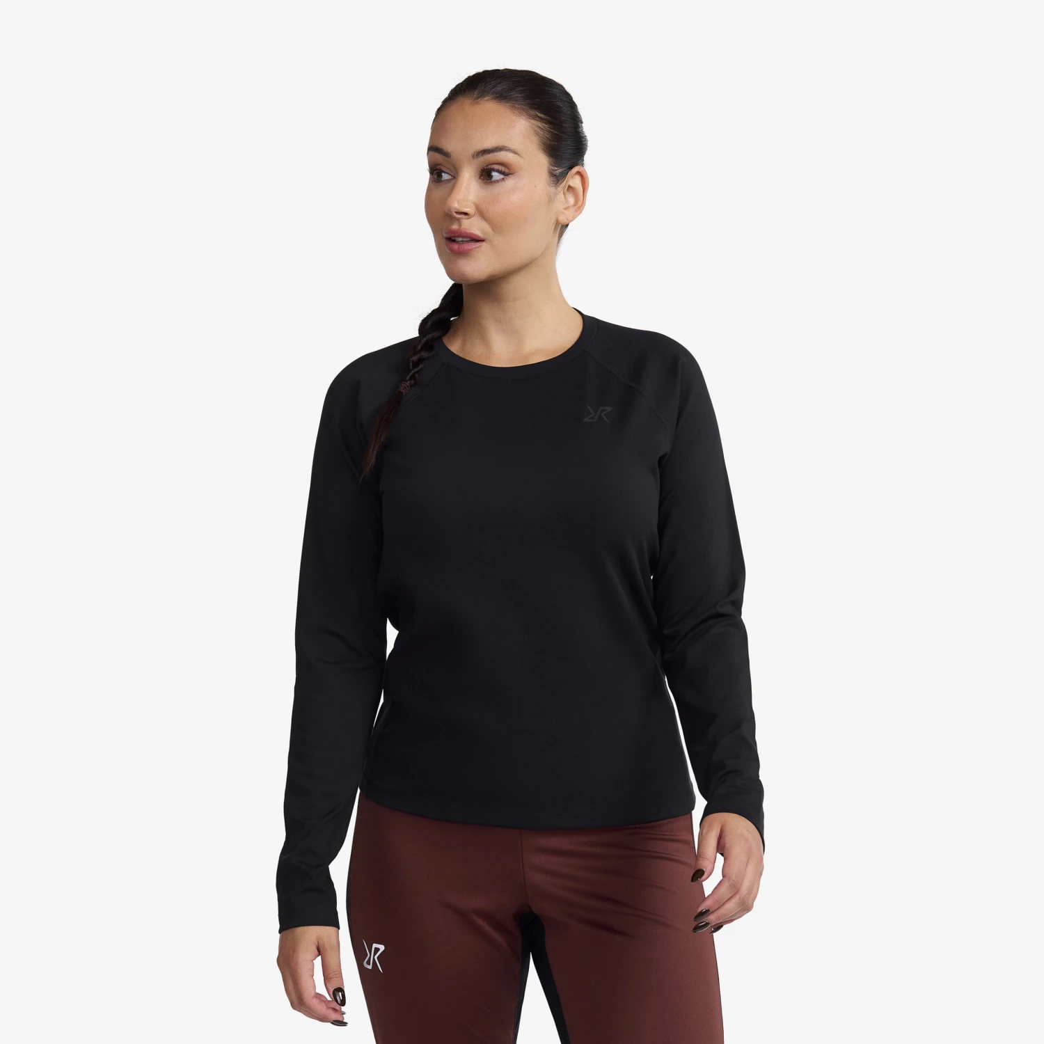 Prep Crew Neck Top Women Black 3 Prep Crew Neck Top Women Black