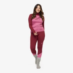 Sneaky Balaclava Base Layer Set Women Ruby