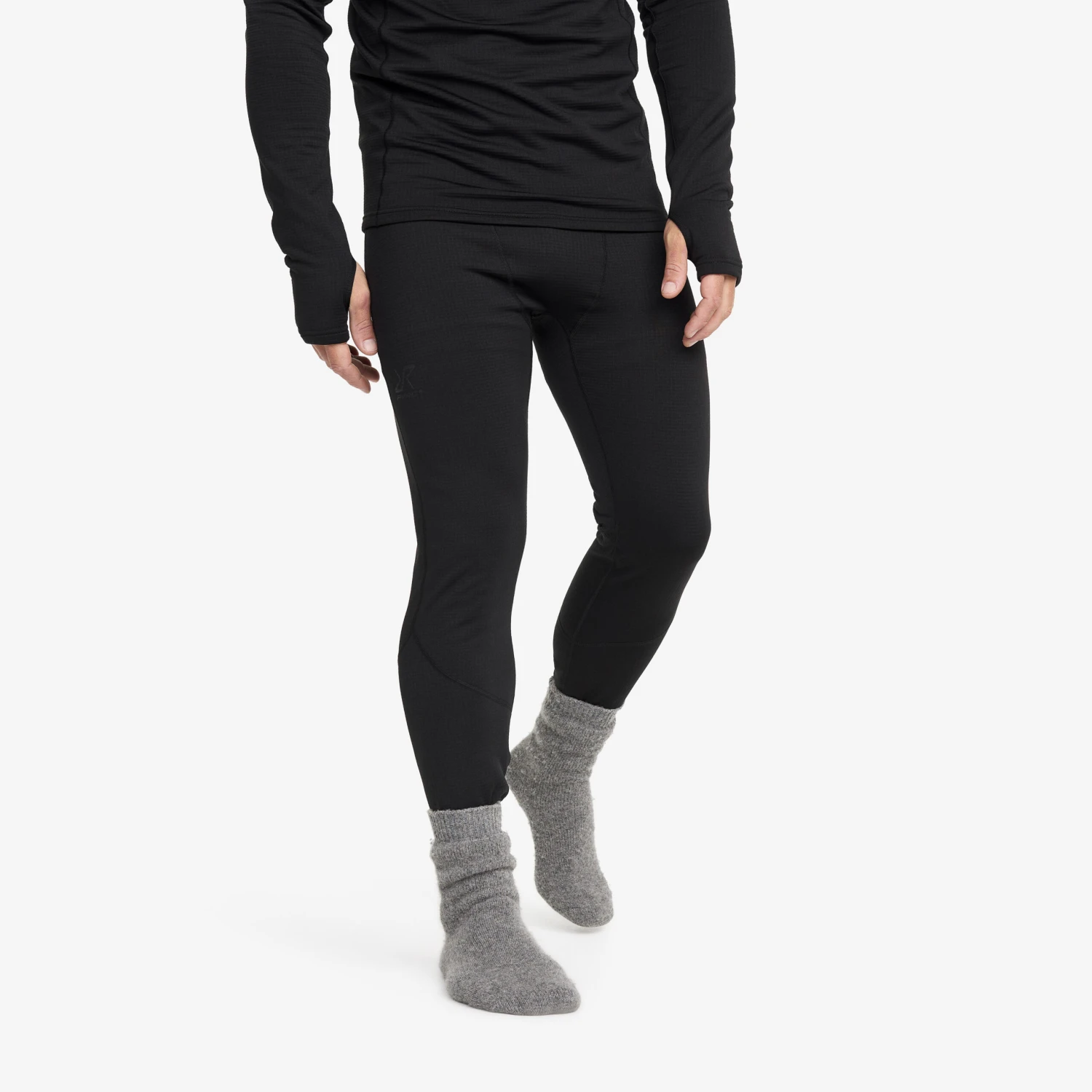 Waffle Baselayer Trousers Men Black 3 Waffle Baselayer Trousers Men Black