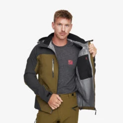 Silence Proshell Jacket Men Dark Olive/Moonless Night -Truefit Wear Shop d573330f e685 4e8f 97b2 eda181f54f36