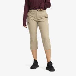 Loyal 3/4 Stretch Trousers Women Khaki