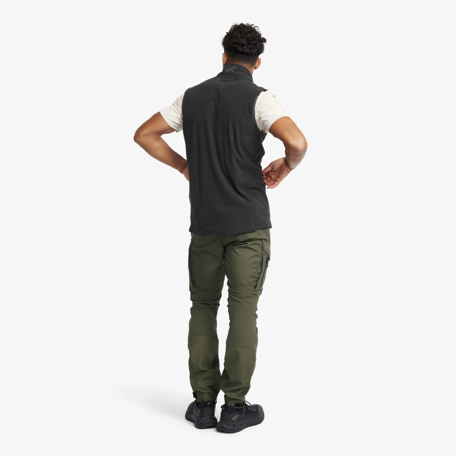 Essential Fleece Vest Men Black 5 Essential Fleece Vest Men Black - Image 3