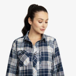 Flannel Shirt Women Moonlit Ocean/Blueberry -Truefit Wear Shop ee7b7b86 13d9 46f5 83fa 3c7a969626d2