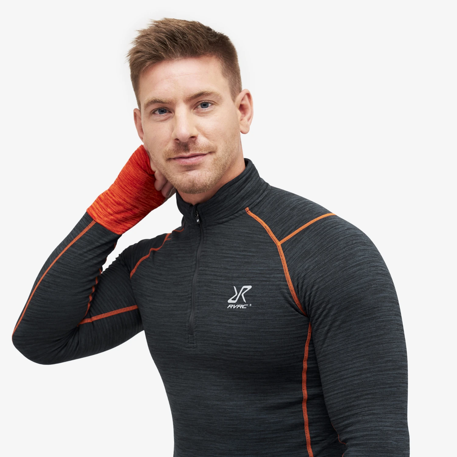 Hiball Waffle Base Layer Set Men Black/Flame 5 Hiball Waffle Base Layer Set Men Black/Flame - Image 3