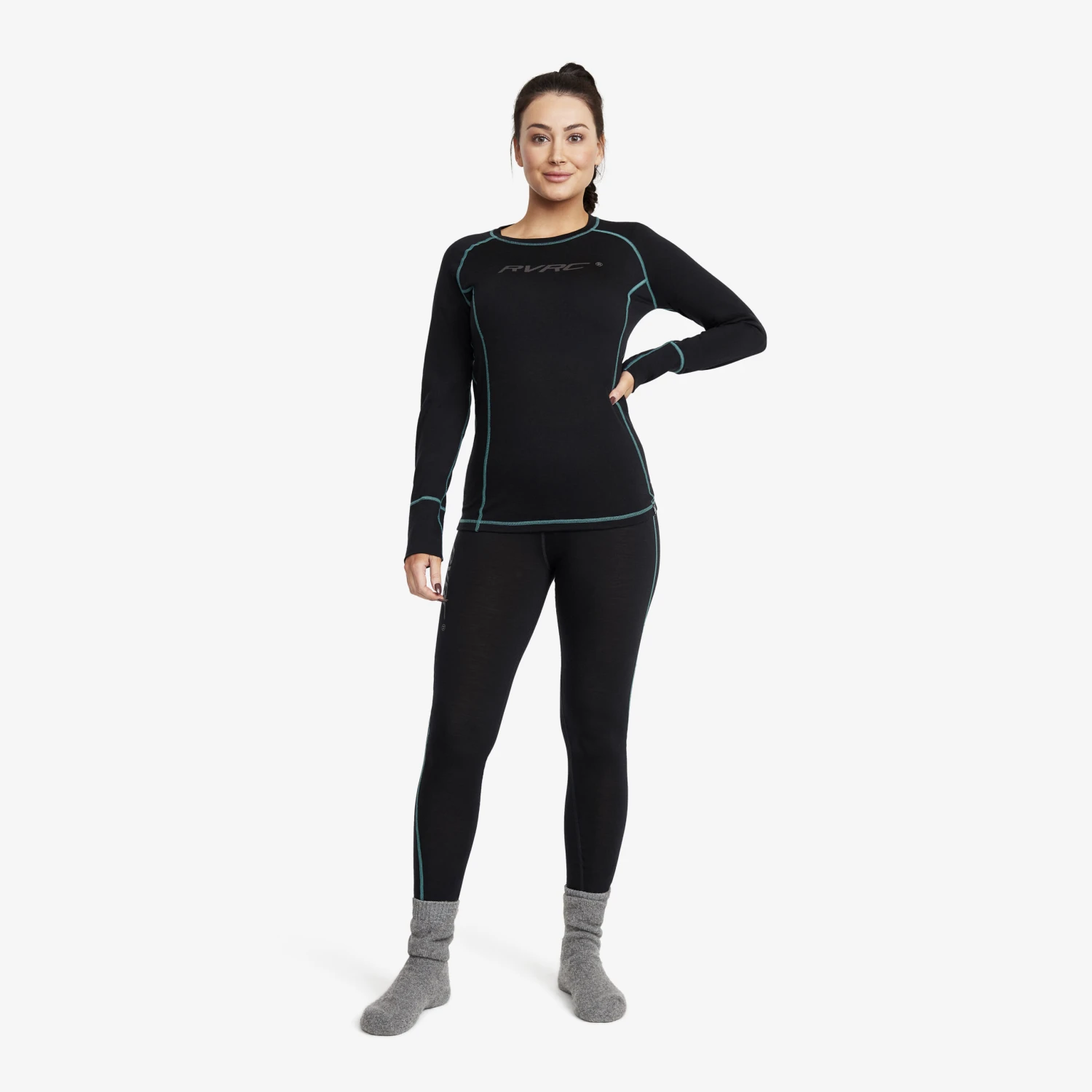 Outright Merino Top Women Black 4 Outright Merino Top Women Black - Image 2